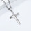 Colier cruce din argint 925 cu zirconiu 5