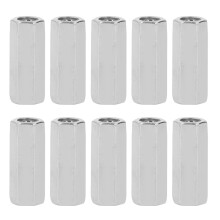 Easy to Use Hex Coupling Nut Hexagonal Shape Corrosion Resistant Strong and Durable Thread Extension Rod Connector Stainless Steel Fine Workmanship