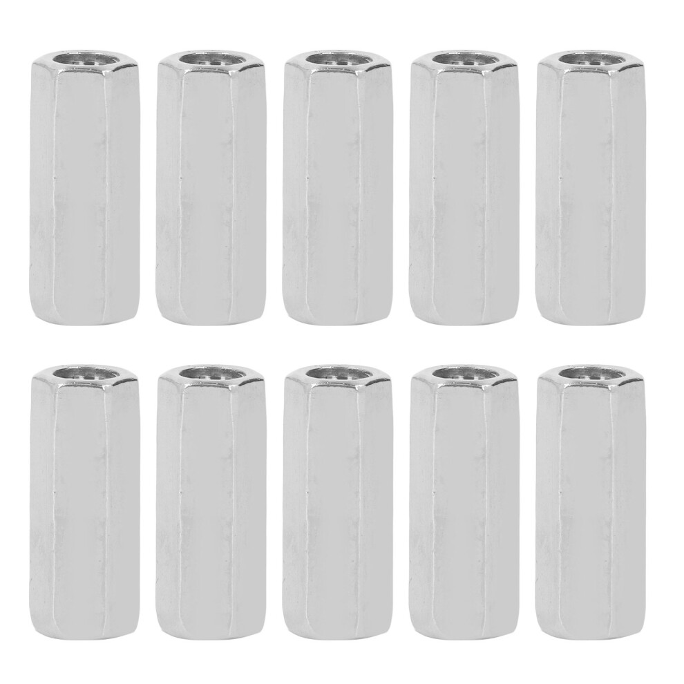 Easy To Use Hex Coupling Nut Hexagonal Shape Corrosion Resistant Strong And Durable Thread Extension Rod Connector Stainless Steel Fine Workmanship 9370362859587