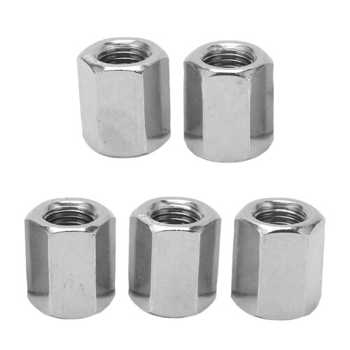 5Pcs M16 Hex Coupling Nut Set Stainless Steel Rustproof Outdoor Indoor 1