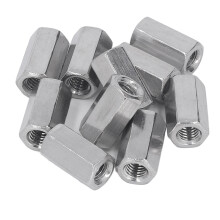 Good Fasten Performance Hex Coupling Nut Rust Resistant Corrosion Resistant Strong And Durable Connector Nut For Home Decoration Mechanical Equipment