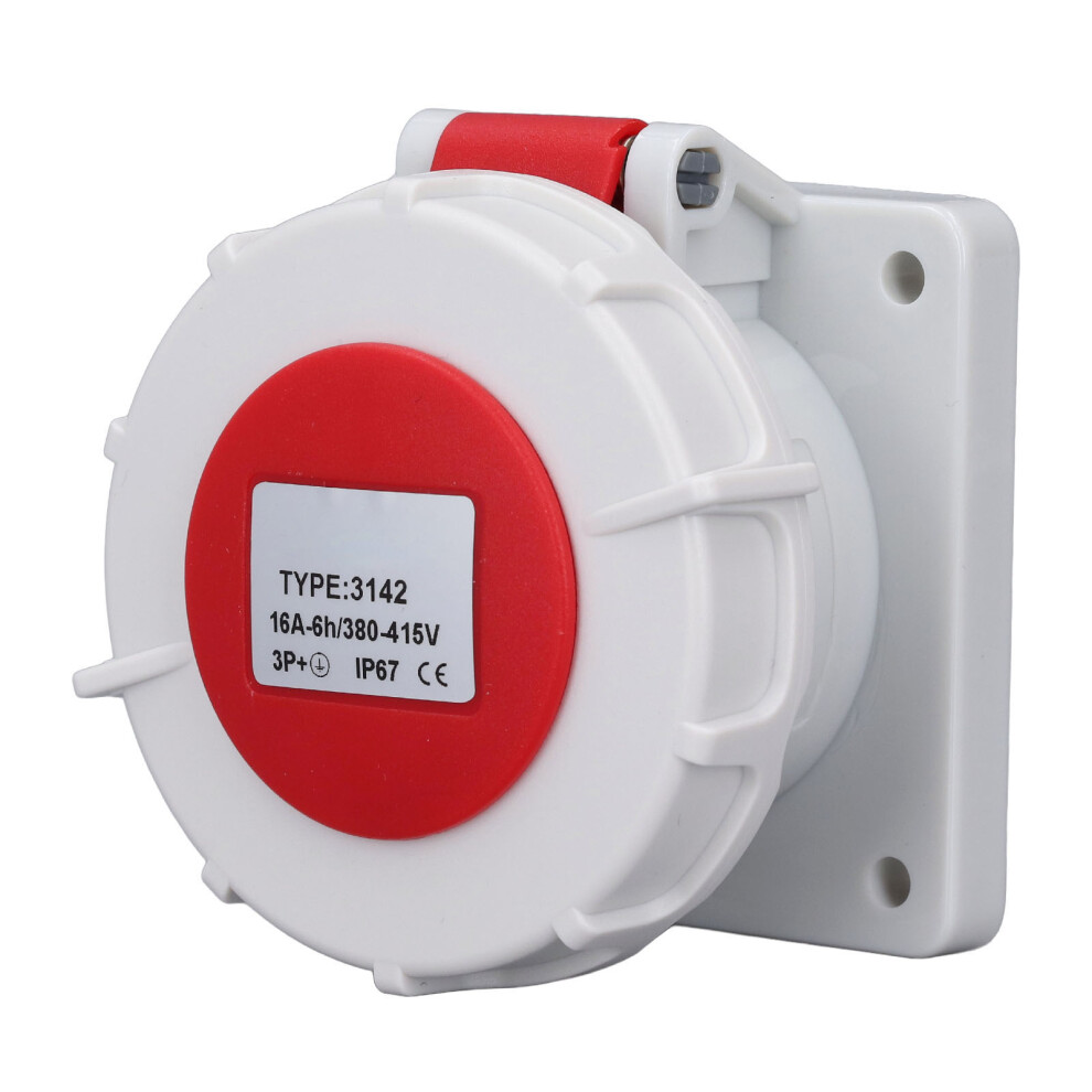 IP67 3 Phase 4 Pin Socket 16A Industrial