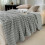 Fleece Throw Blanket Striped Plush Fuzzy50x60Inches 8