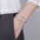 Sterling Silver Cross Pearl Double Layer Bracelet 4