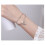 Sterling Silver Cross Pearl Double Layer Bracelet 7