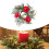 Coroa de velas natalinas com diâmetro interno de 4 polegadas para casamentos, festas e aniversários - Estilo C 7