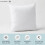 Conjunto de 4 enchimentos para almofadas decorativas 40x40cm (branco) para capas de cama e sofá, compatíveis com capas padrão. 7