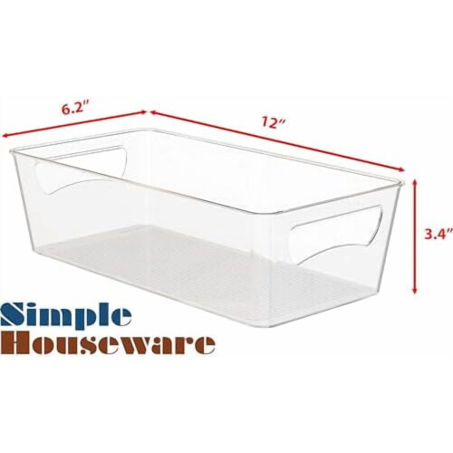 Διαφανής κάδος οργάνωσης δοχείων κουζίνας για ντουλάπι/ντουλάπι 1