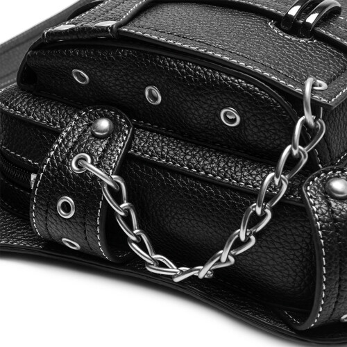 Τσάντα μέσης για άνδρες με ζώνη, τσάντες ώμου, γοτθικές τσάντες ώμου, χιαστί, 2