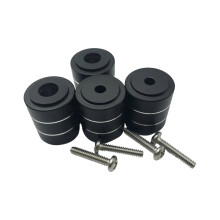 Aluminium voetjes voor pc-chassis, isolatievoetjes, warmtebeheer, schokabsorberende pads, vervangingsonderdeel