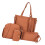 Σετ αξεσουάρ Stylish4Pcs από δέρμα PU για γυναίκες, τσάντες ώμου και χιαστί, θήκη για 1