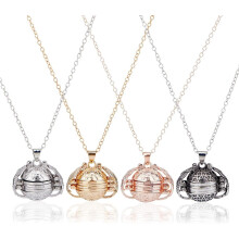 4Pcs 4-Color Expanding Photo Locket Necklace Set – Round Multi-Layer Pendant for Family, Anniversary, Birthday, Christmas Gifts (Mixed Colors)