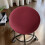 Ελαστικό στρογγυλό κάλυμμα σκαμπό σε χρώμα κρασιού, αδιάβροχο ύφασμα από μετάξι 1