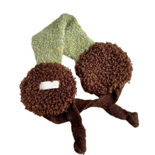 Warme Ohrenschützer mit farbblockiertem Design für-Kaffeefarbe