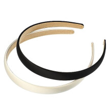 Satin-Haarbänder für Damen, rutschfest, 2 Stück, 1,6 cm breit
