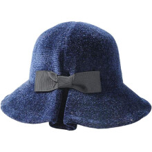 Femei fete iarna Chenille tricotate pălărie Bowknot găleată pălărie pliabilă arc cald moale cloche cap