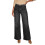 Γυναικείο τζιν παντελόνι με φαρδιά μπατζάκια, ψηλόμεσο, ίσιο, ελαστικό, με τσέπες, 1