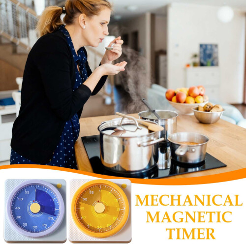 Küchenuhr mit Timer zum Kochen, Eierkoch-Timer mit lautem Alarm – Blau