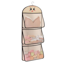 Sac de rangement suspendu à poche filet, sac de rangement portable pour vêtements, ajusté