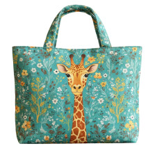 Bolso grande de lona para mujer Yocbz - Bonito bolso grande de lona con estampado floral, bolso de hombro de algodón para gimnasio, viajes, trabajo
