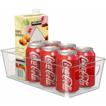 Küchen-Dosenorganizer, durchsichtiger Behälter für Schrank/Speisekammer/Kühlschrank/Gefrierschrank