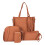 Σετ αξεσουάρ Stylish4Pcs από δέρμα PU για γυναίκες, τσάντες ώμου και χιαστί, θήκη για 6