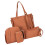 Σετ αξεσουάρ Stylish4Pcs από δέρμα PU για γυναίκες, τσάντες ώμου και χιαστί, θήκη για 7