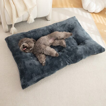 Colchoneta de invierno cálida para mascotas, cama aislante extragruesa para gatos y perros, manta suave, cómoda y lavable para jaula, caseta o