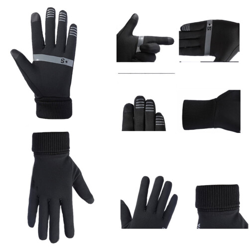 Warme Handschuhe mit vollflächiger Touchscreen-Abdeckung und flexiblem Verbundmaterial 1