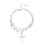 Sterling Silver Cross Pearl Double Layer Bracelet 1
