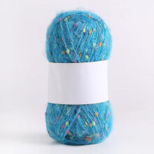Hilo de ganchillo supersuave de 50 g, azul lago, 2 unidades – Ideal para principiantes y para tejer a mano.