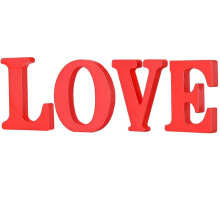 Ensemble de lettres d'amour rustiques en bois – Saint-Valentin, mariage, décoration champêtre, compatible avec étagères et bureaux, 5 x 2,5 x
