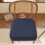 Cojín de asiento de algodón, soporte cómodo, cojín de meditación, para uso interior, rectangular, azul, suave. 1