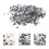 Goohochy Crystal Ab Rhinestones3mm ανθεκτική ρητίνη Flatback για DIY Projects1440Pcs 1