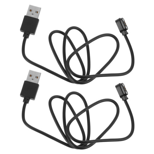 ELAYARD2-Pack Μαγνητικό καλώδιο φόρτισης για έξυπνα ρολόγια, καλώδιο USB, μαύρο, συμβατό 1