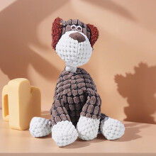Juguete para perros indestructible con sonido y cuerda – Juguete de peluche para masticar