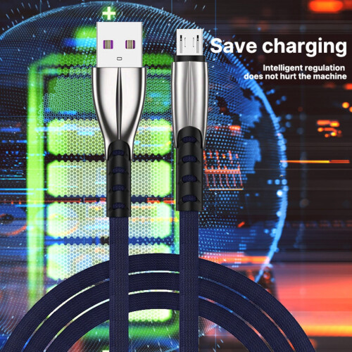 5A Alloy Micro USB Android kabel pro rychlonabíjení dat a synchronizaci dat, kabel pro super rychlé nabíjení 5A 2