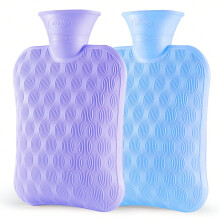 Wärmflasche 2L, ergonomischer Griff, auslaufsicherer Deckel
