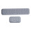 Coussinet de massage gris texturé pour clavier, repose-poignets, support pour ordinateur. 1