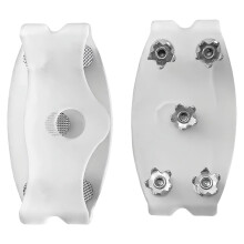 5-Tooth Ice Cleats for Shoes – Non-Slip Traction Spikes, Compatible with Most Footwear, Clear, 3.94x1.97 in