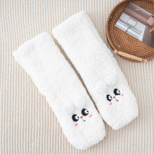 Stocaí Sox Fuzzy Stocaí Cluthar Geimhridh Te Clúmhacha do Mhná, Stocaí Bog Gleoite Greannmhara Baile Codladh Tiubh Plush Sleamhnán Laistigh,