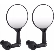 Aluminum Bike MTB Adjustable Rearview Handlebar End Rear Back Rear Rack for Bike Ultra Soft Cycling Light Saddle Bike Lights for Night Riding