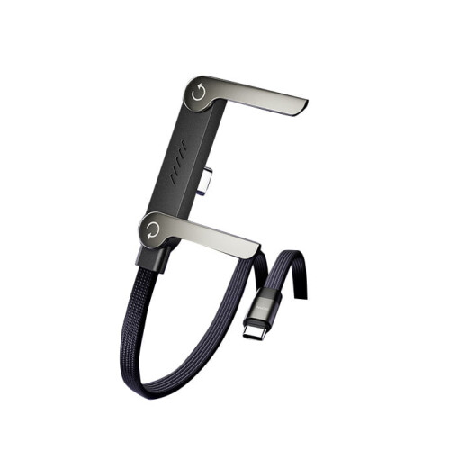 Καλώδιο φόρτισης USB-C 240W με ενσωματωμένη βάση τηλεφώνου: Γρήγορη φόρτιση 2 σε 1 και