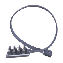 4 Pin PWM PC Fan Hub 1 to 4/5 Way Internal Fan Power Supply Extension Cable CPU Coolers Cooling 4 PIN Motherboards Fan