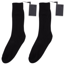 Chaussette chauffante en coton noir, thermique, à piles, pour l'extérieur