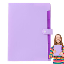 Cartella portadocumenti A4 portatile con 7 tasche ed etichette colorate – Compatibile con la gestione delle ricevute a casa e in ufficio