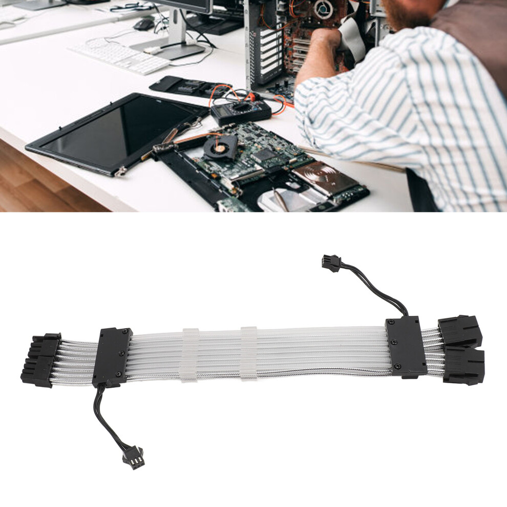 Rgb Psu Cable 2X8 Pin Extension Argb Lighting For Pc Chassis Black 6941385550800