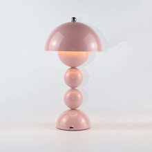Kleine Tischlampe für Wohnzimmer und Schlafzimmer, moderne Kinder-Tischlampe aus Kunststoff, batteriebetrieben