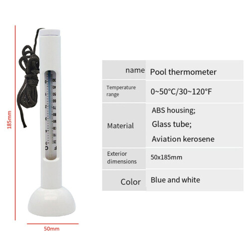 Thermomètre flottant pour piscines et étangs 2