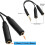 1/4" TRS stereo splitterkabel han til dobbelt hun 8 tommer 2